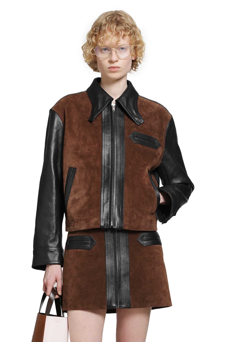 Marni Suede and Leather Jacket