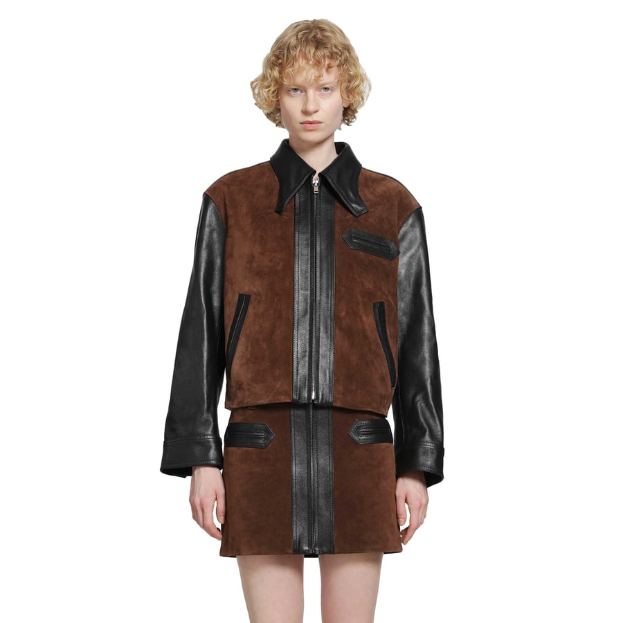 Marni Suede and Leather Jacket, view 7
