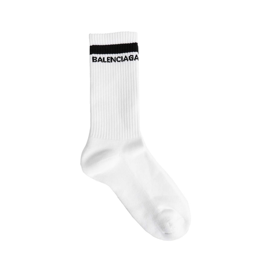 Balenciaga Logo Socks, view 3