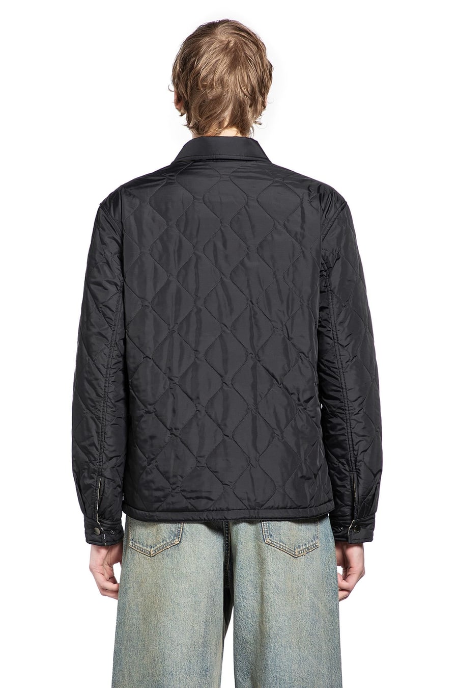Burberry Quilted Nylon Overshirt, view 4