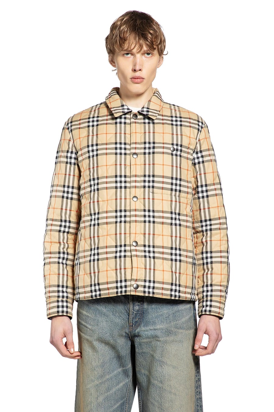 Burberry Quilted Nylon Overshirt, view 5