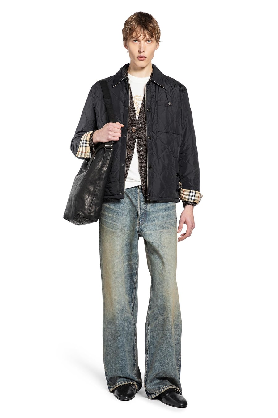 Burberry Quilted Nylon Overshirt, view 7
