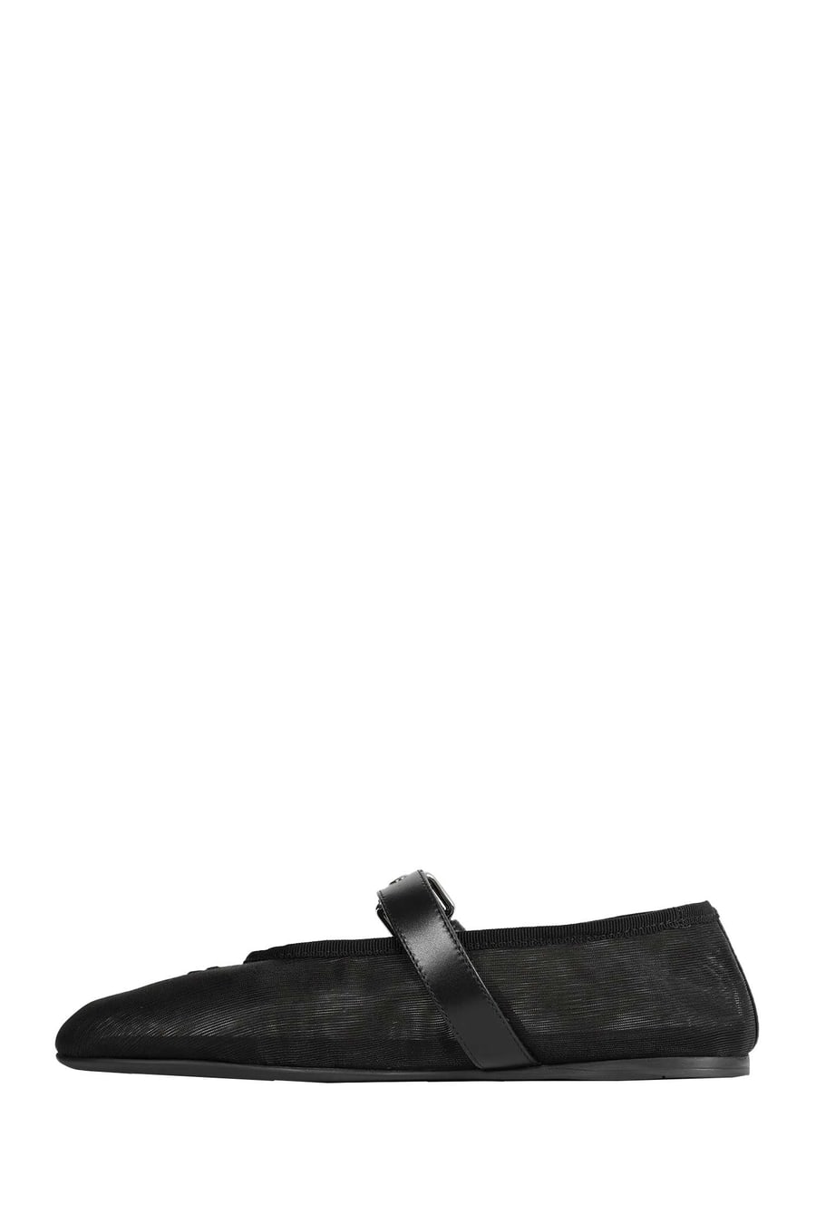 Miu Miu Mesh And Fabric Ballerinas, view 4