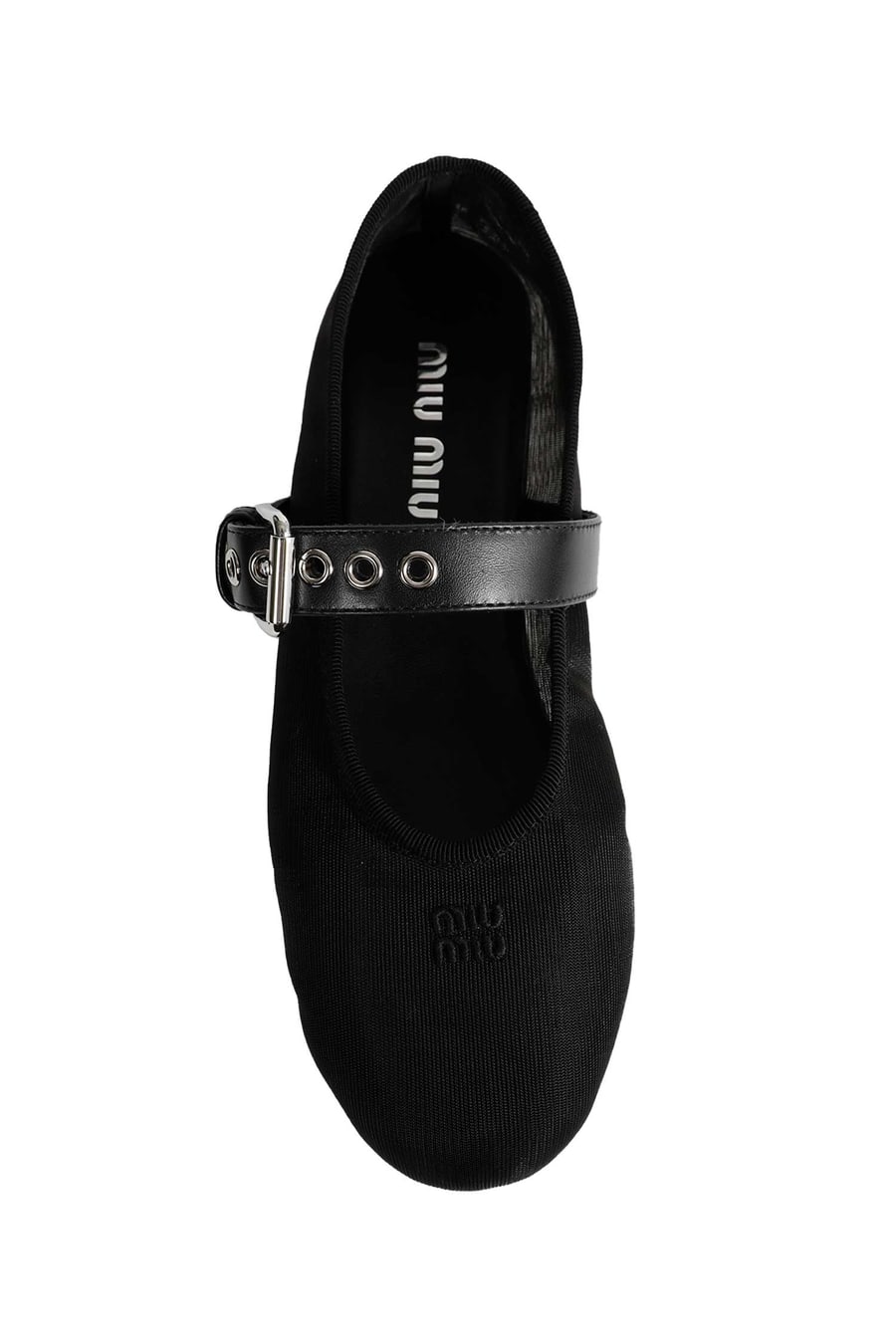 Miu Miu Mesh And Fabric Ballerinas, view 5