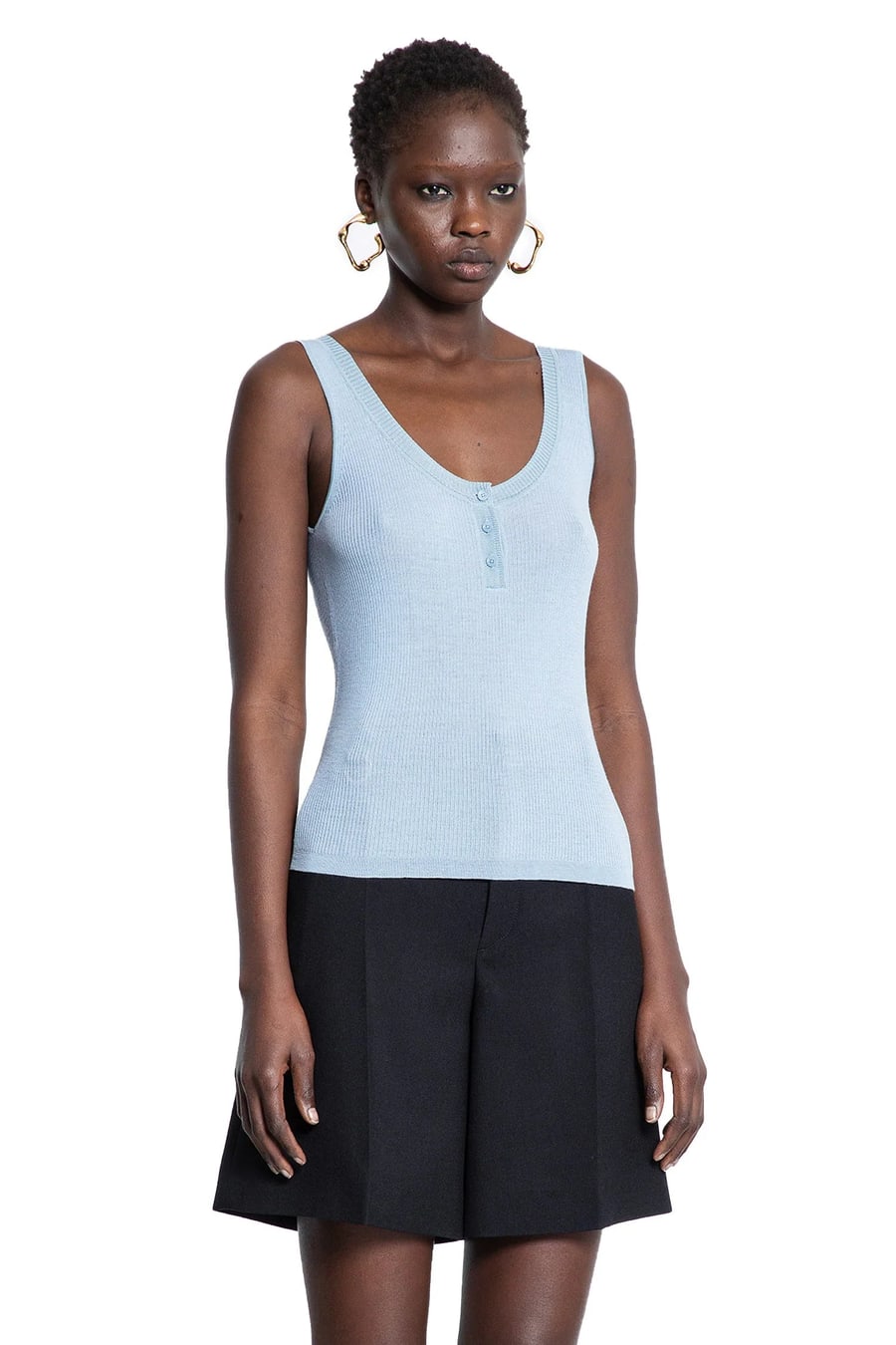 Chloé Tank Top In Wool Knit, view 3