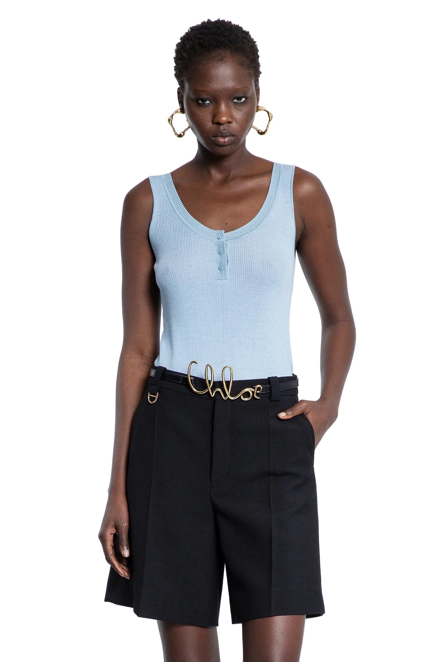 Chloé Tank Top In Wool Knit