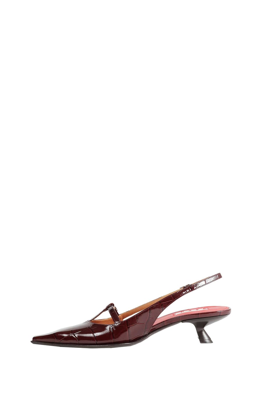 Marni Kitten Heel Slingback Pumps, view 4