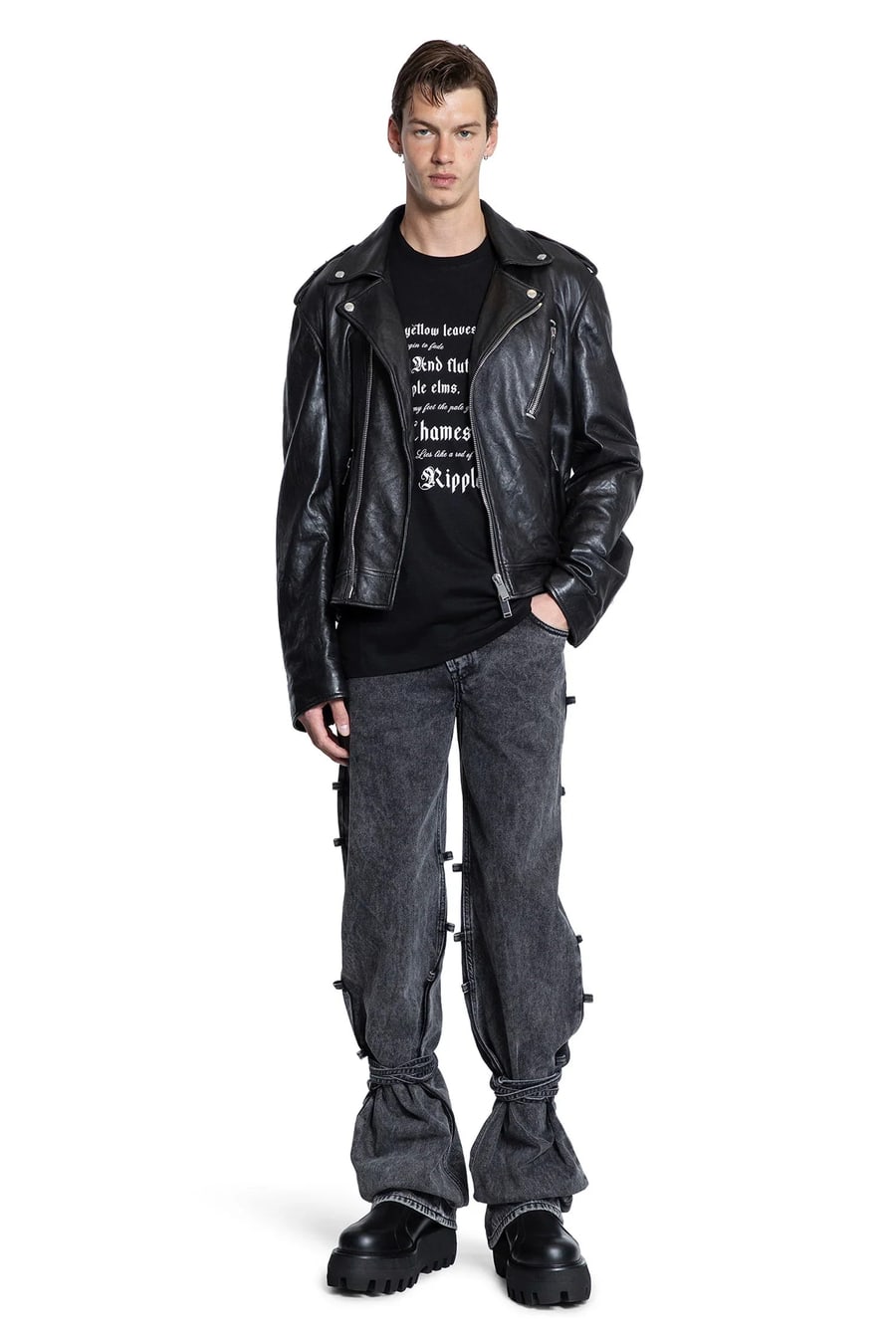 MCQUEEN Tied Jeans, view 5