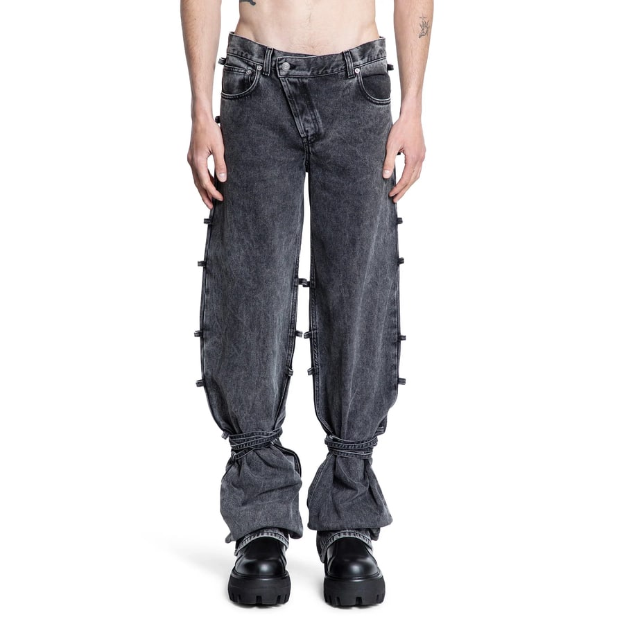 MCQUEEN Tied Jeans, view 6
