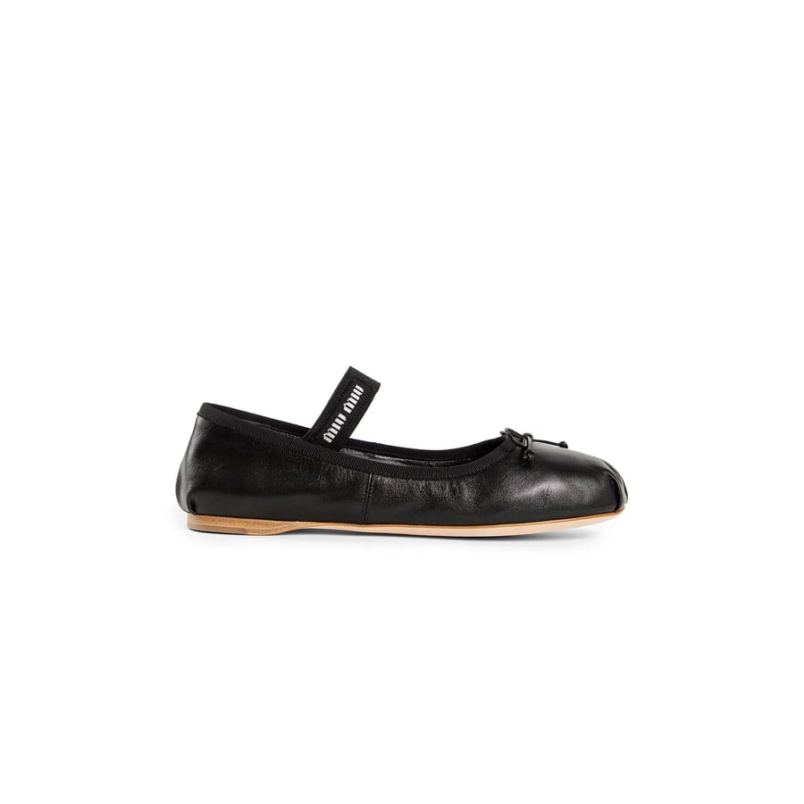 Miu Miu Leather ballerinas, view 8