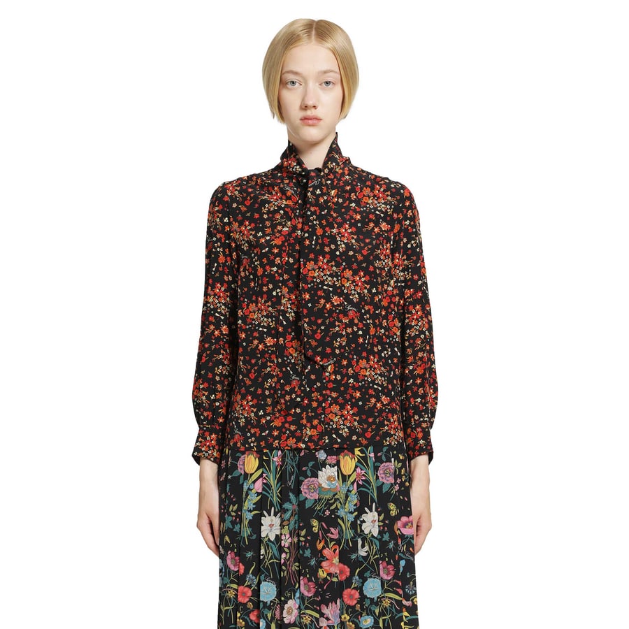Gucci Printed Silk Shirt, view 8
