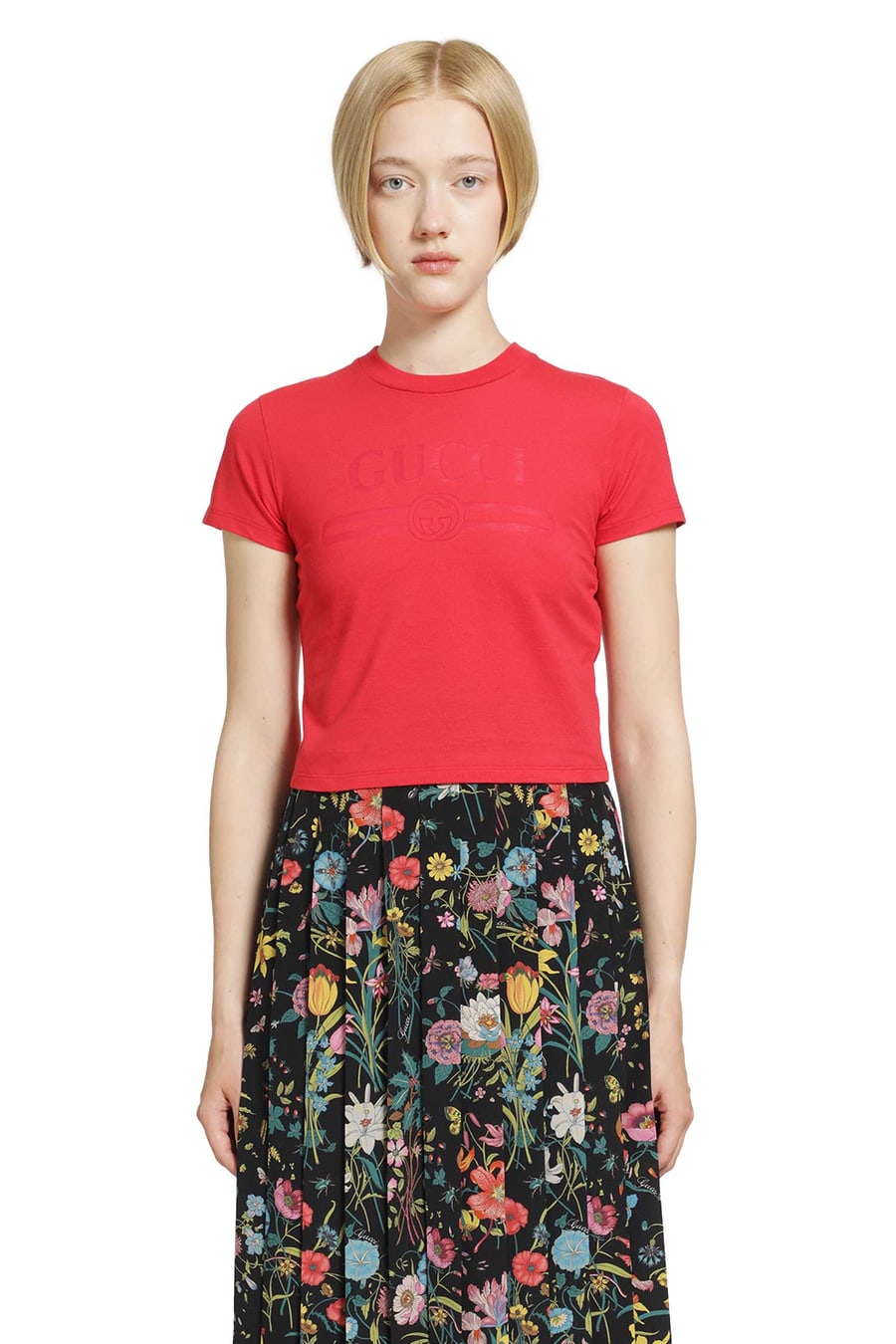 Gucci Interlocking G Cropped T-Shirt, view 2