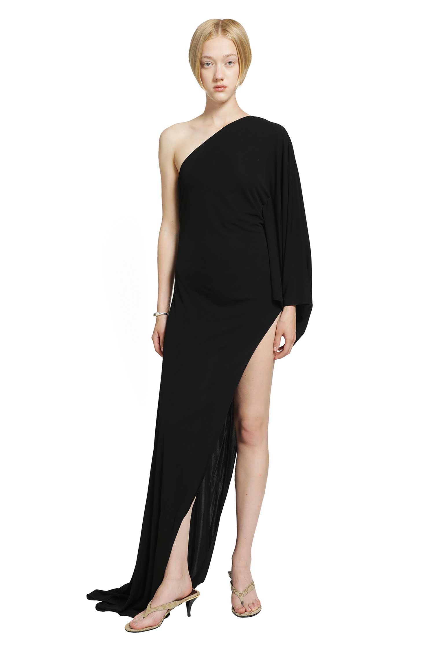 Gucci Asymmetric Viscose Jersey Long dress