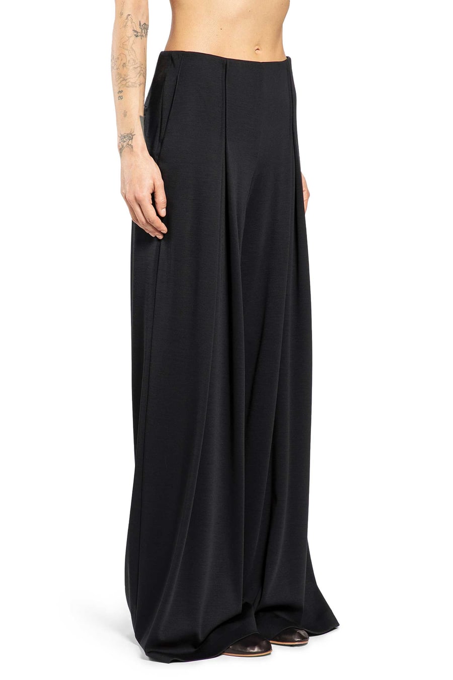 Max Mara Wool Jersey Trousers, view 3