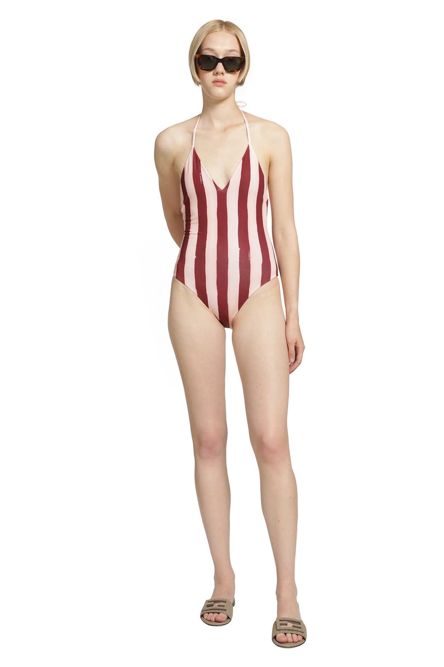 Fendi Striped Swimsuit