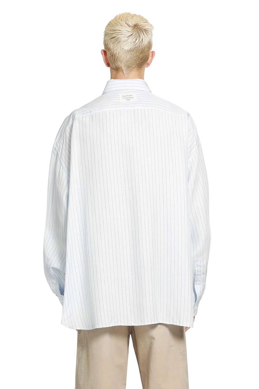 ACNE STUDIOS Striped Button-Up Shirt, view 3