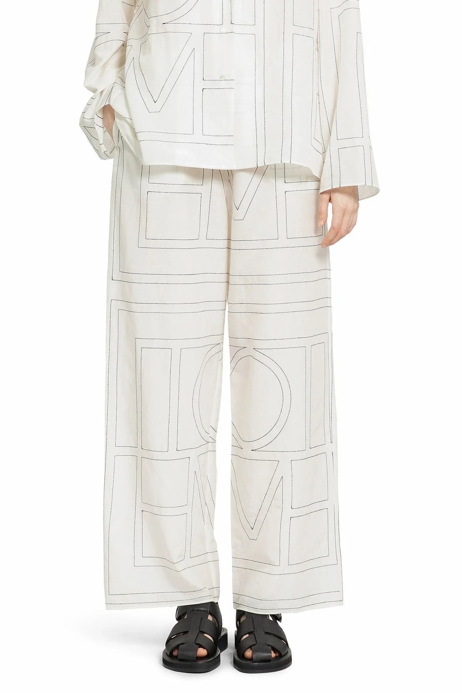 Toteme Monogram Cotton PJ Bottoms