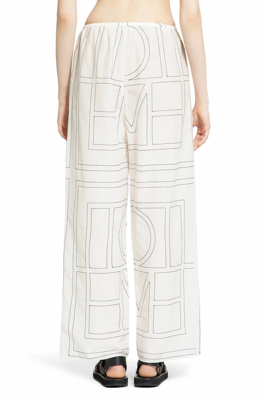 Toteme Monogram Cotton PJ Bottoms, view 4