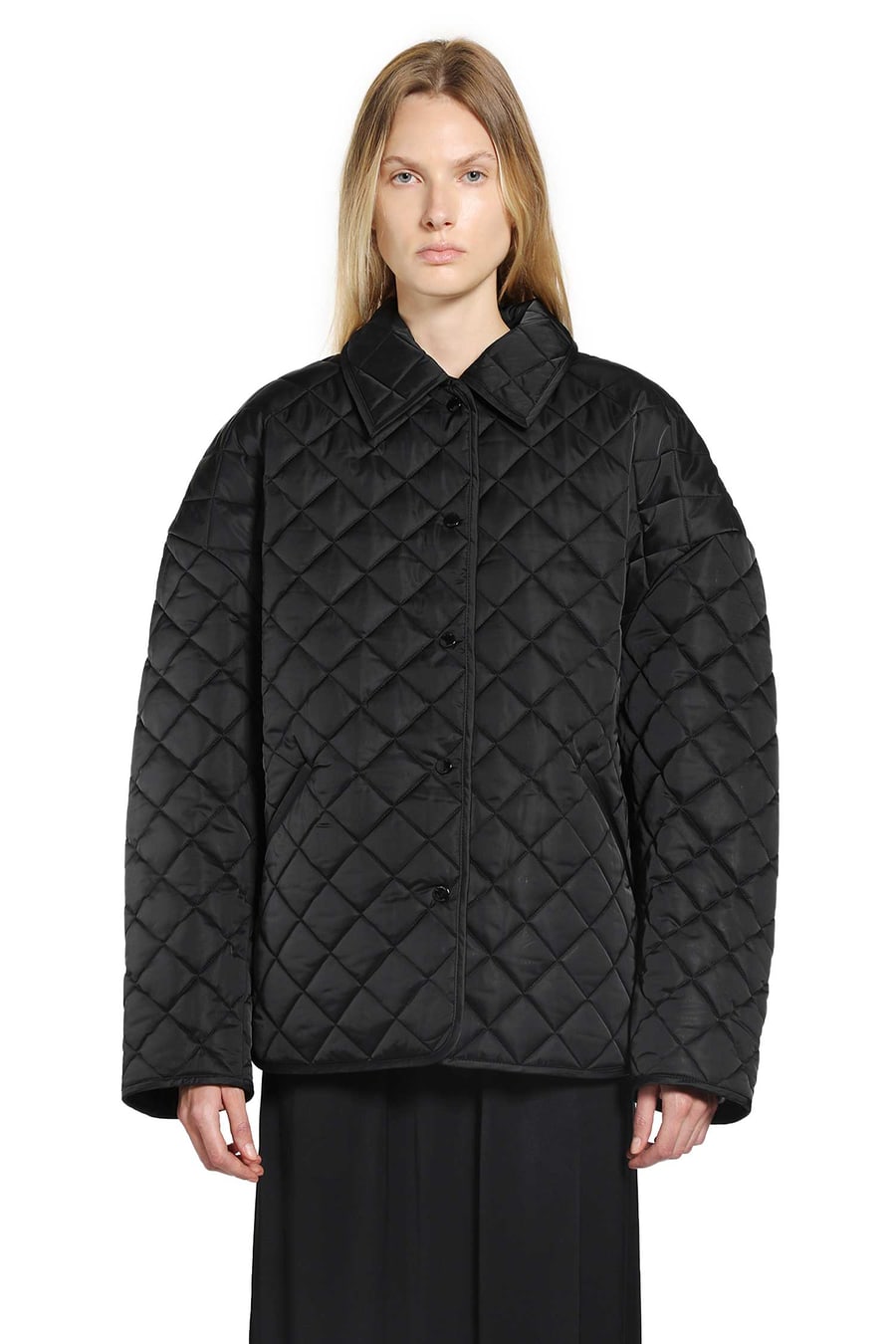 Toteme Oversized Quilted Bomber Jacket, view 2