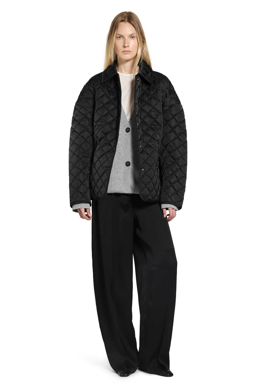 Toteme Oversized Quilted Bomber Jacket, view 6