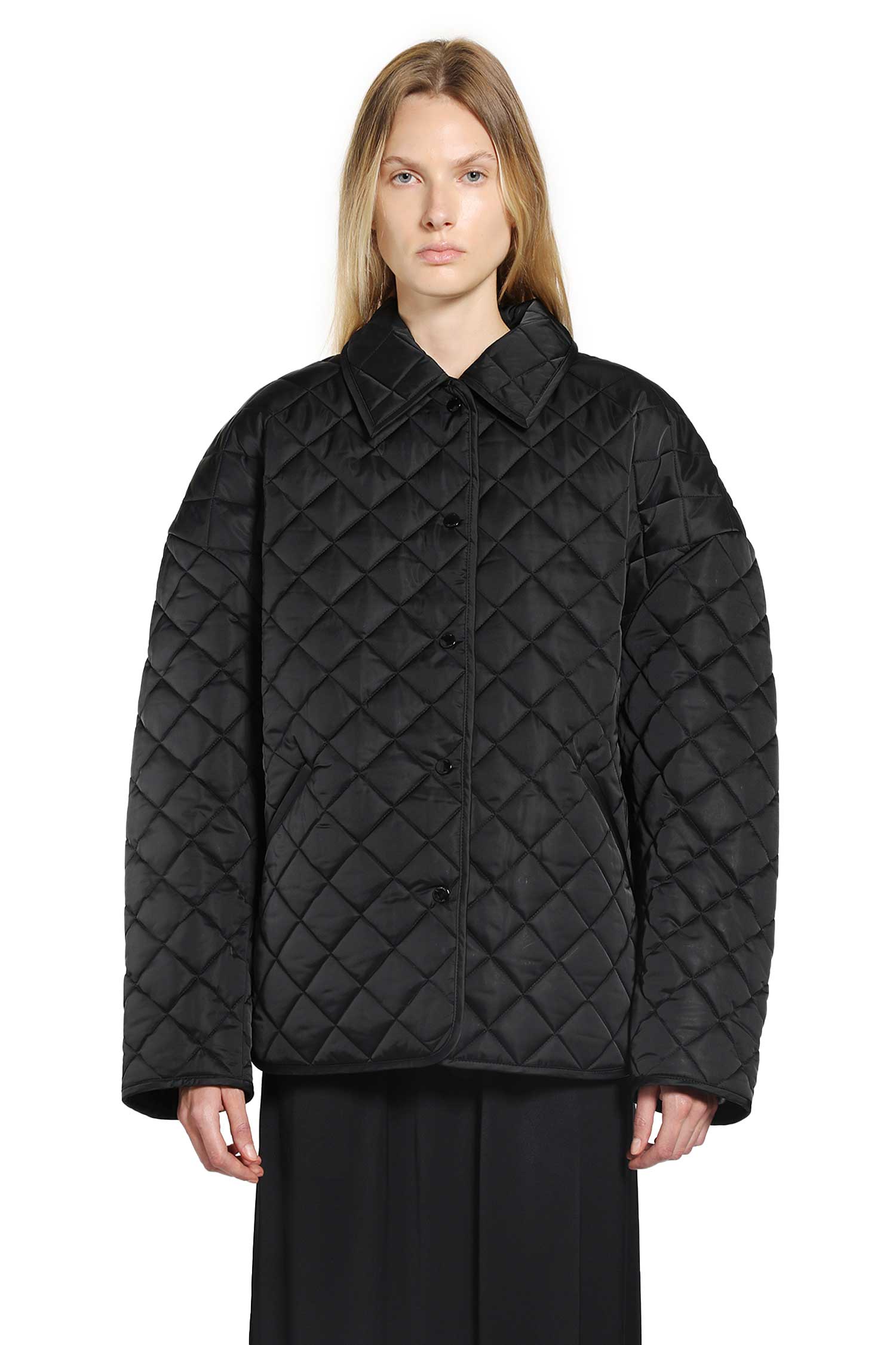 Toteme Oversized Quilted Bomber Jacket, view 2