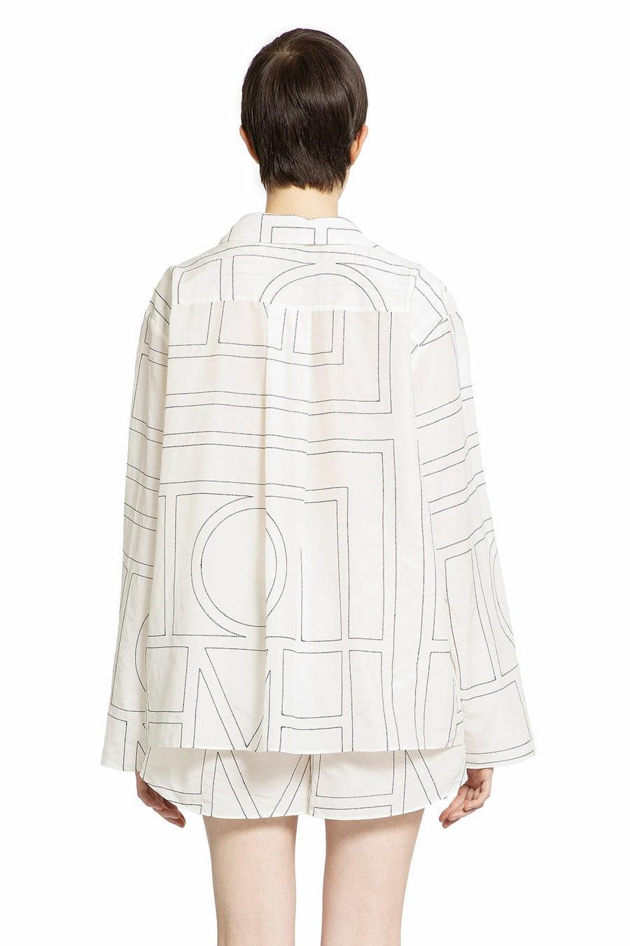Toteme Monogram Cotton PJ Top, view 4