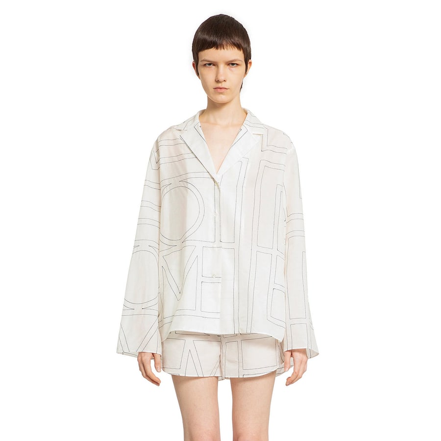Toteme Monogram Cotton PJ Top, view 6
