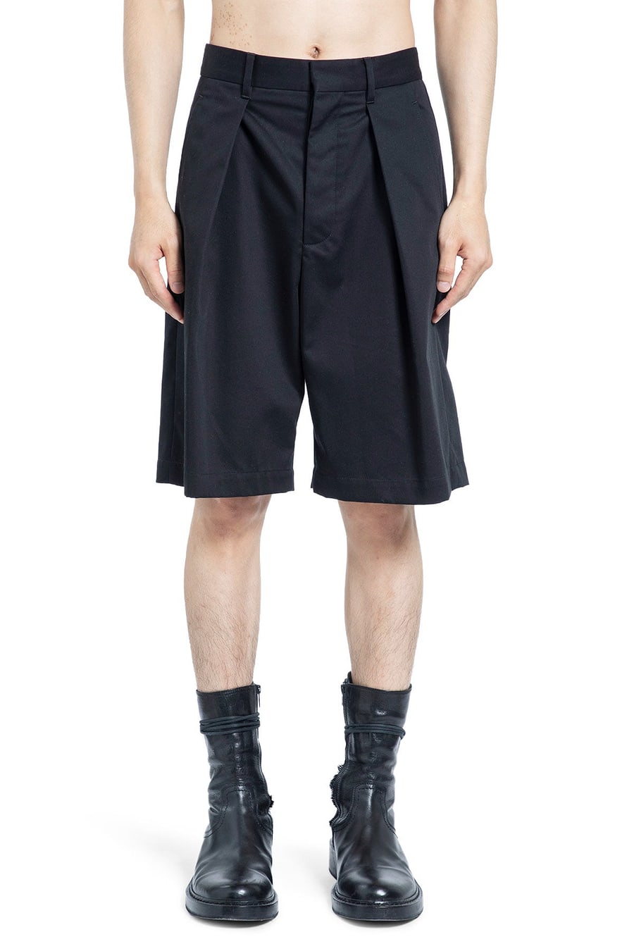 Ann Demeulemeester Noral Pleated Shorts, view 2