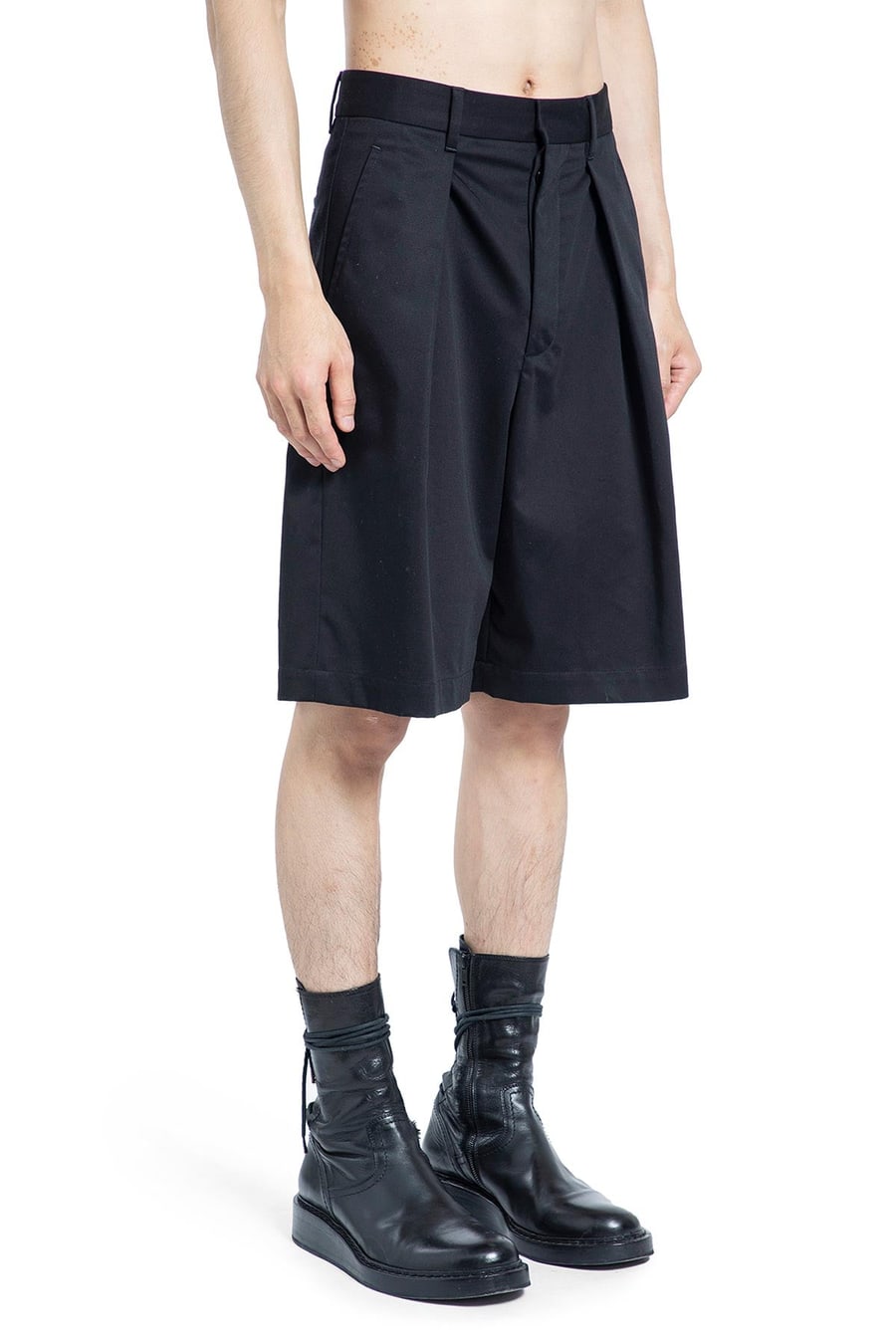 Ann Demeulemeester Noral Pleated Shorts, view 3