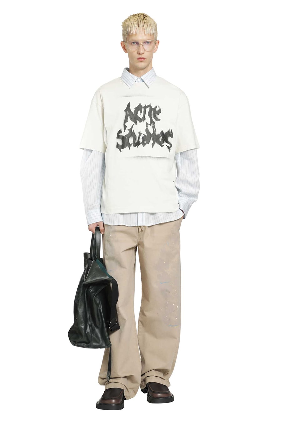 ACNE STUDIOS Washed Twill Pants, view 7