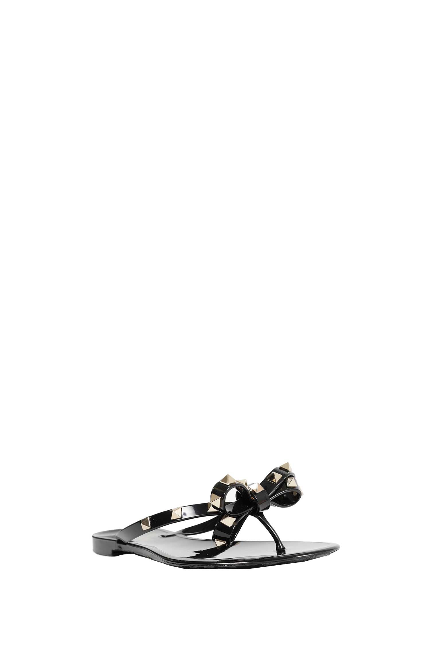 Valentino Garavani Rockstud Rubber Slippers, view 2