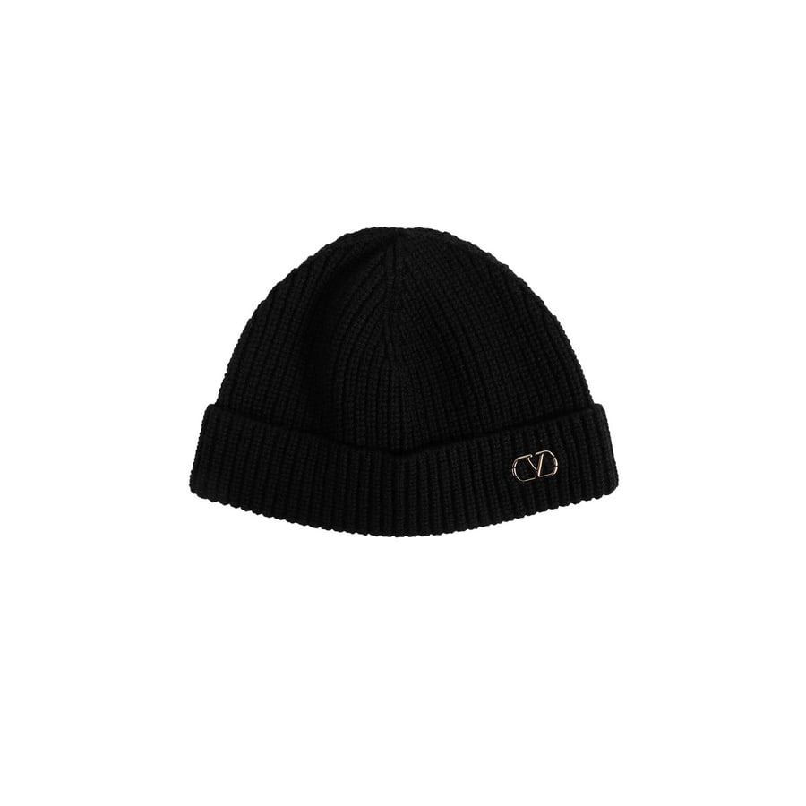 VALENTINO VLogo Cashmere Beanie, view 4