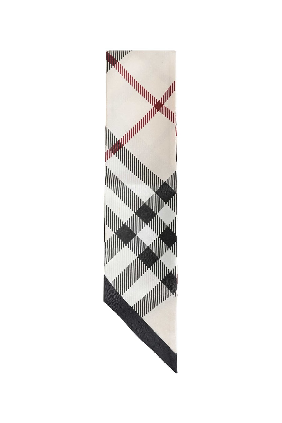 Burberry Skinny Check Silk Scarf