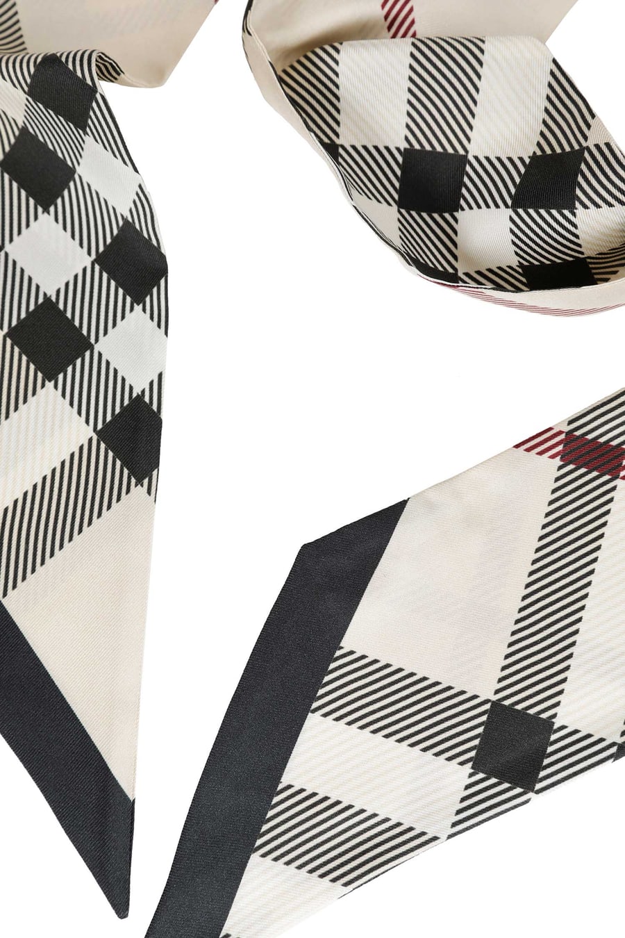Burberry Skinny Check Silk Scarf, view 2