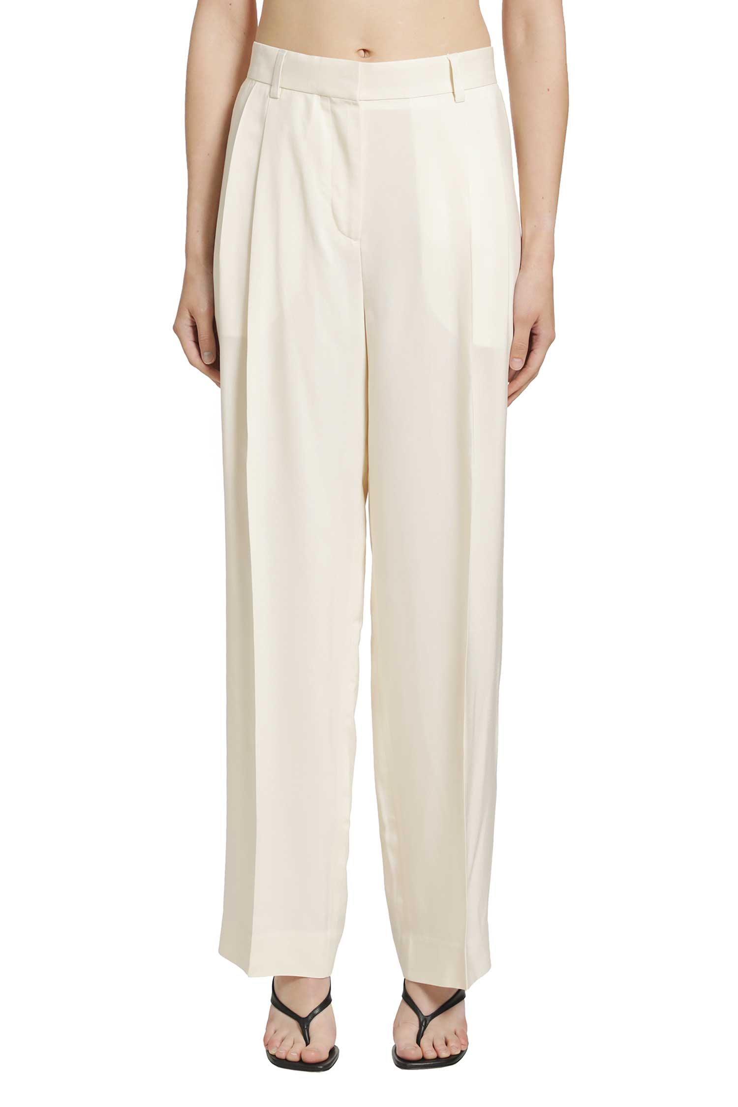 Toteme Double-Pleat Fluid Trousers, view 2