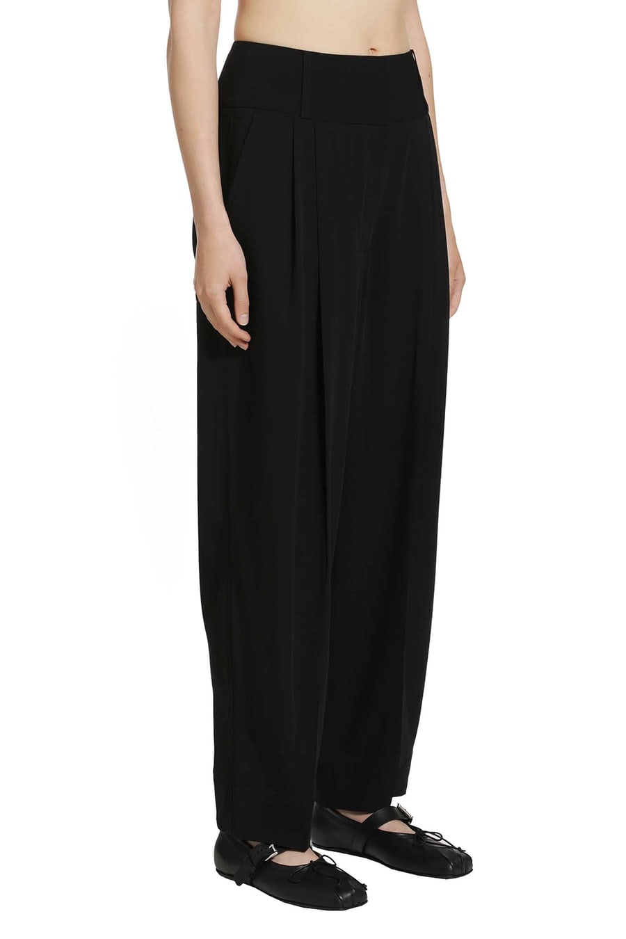 Toteme Draped Balloon Trousers, view 3