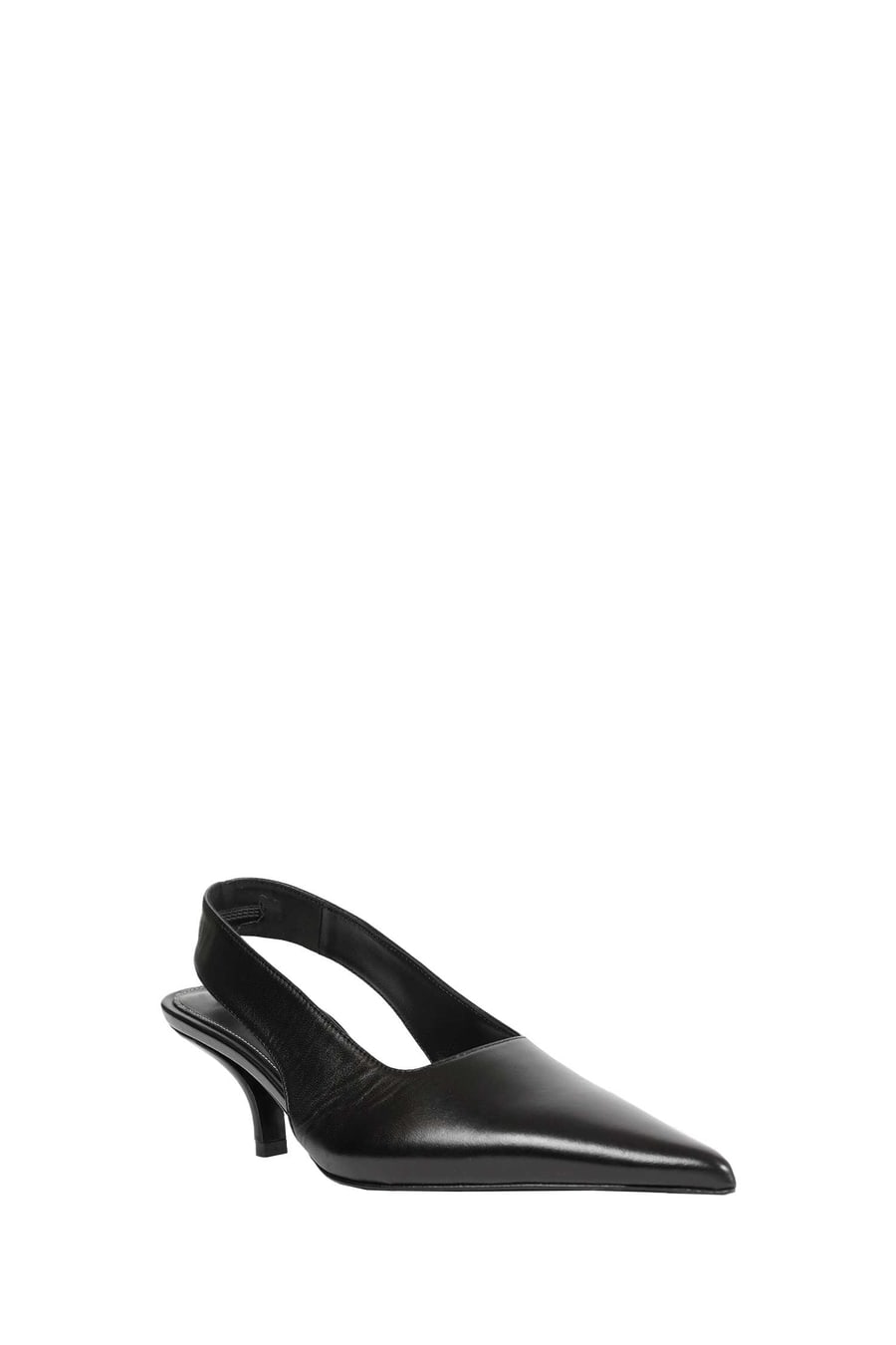 Toteme Classic Leather Slingbacks, view 2