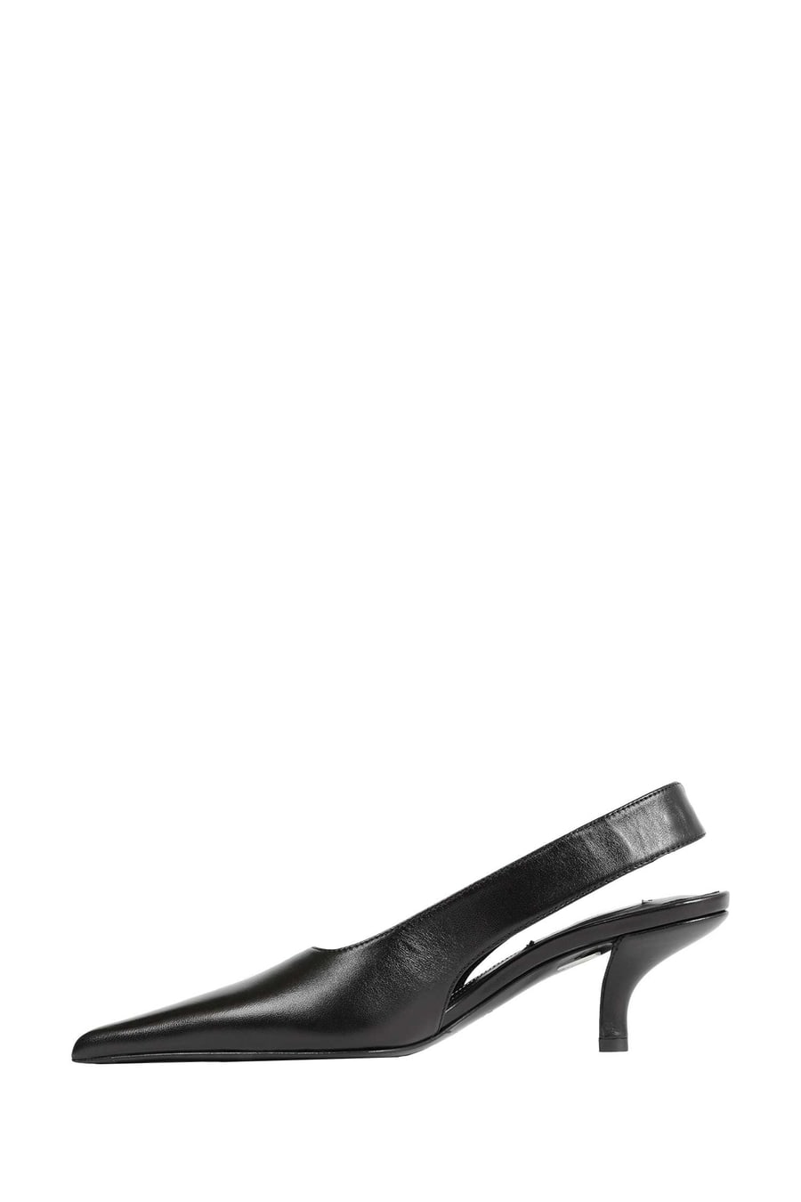 Toteme Classic Leather Slingbacks, view 4