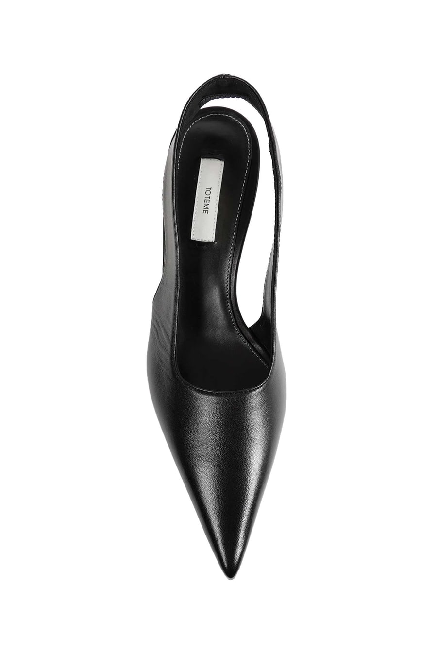 Toteme Classic Leather Slingbacks, view 5