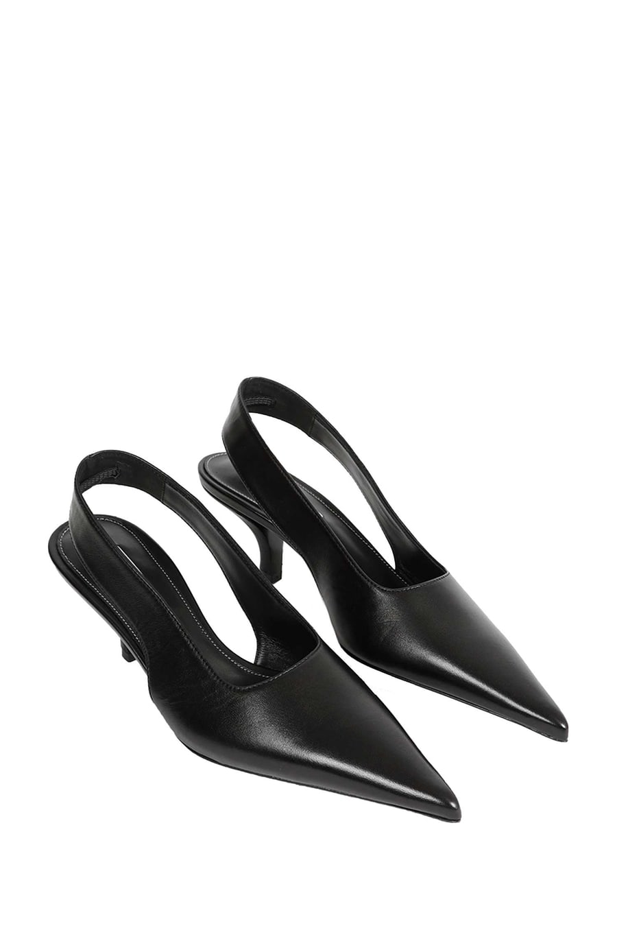 Toteme Classic Leather Slingbacks, view 6