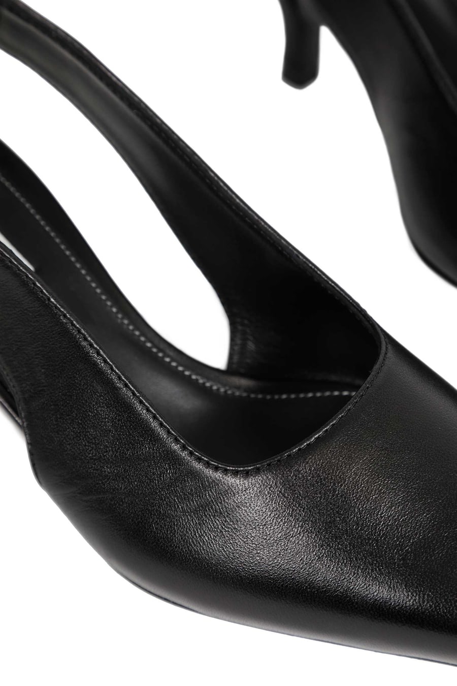 Toteme Classic Leather Slingbacks, view 7