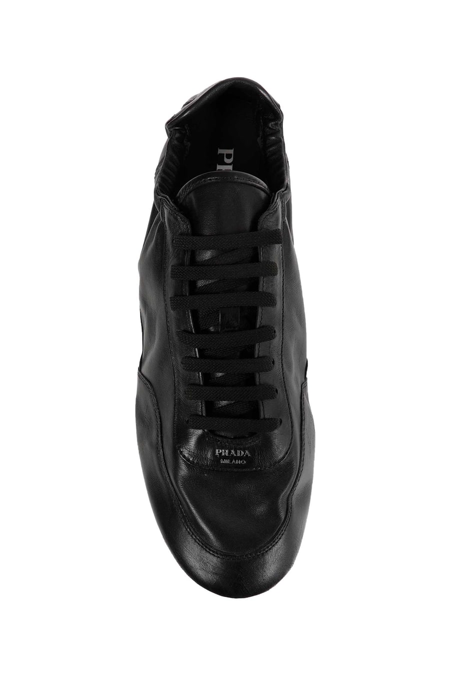 Prada Collapse Leather Sneakers, view 5