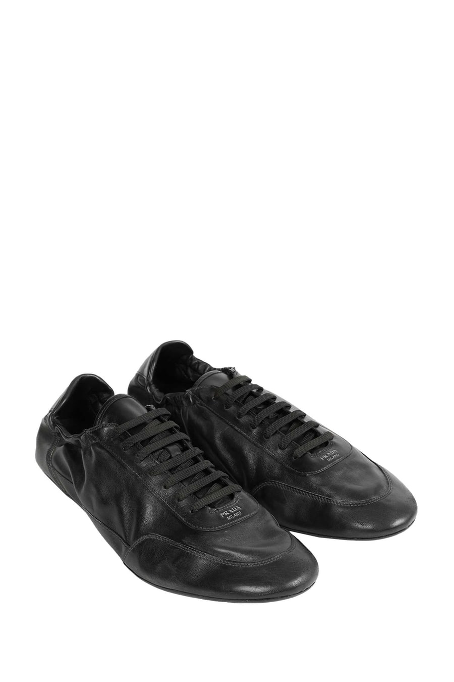 Prada Collapse Leather Sneakers, view 6