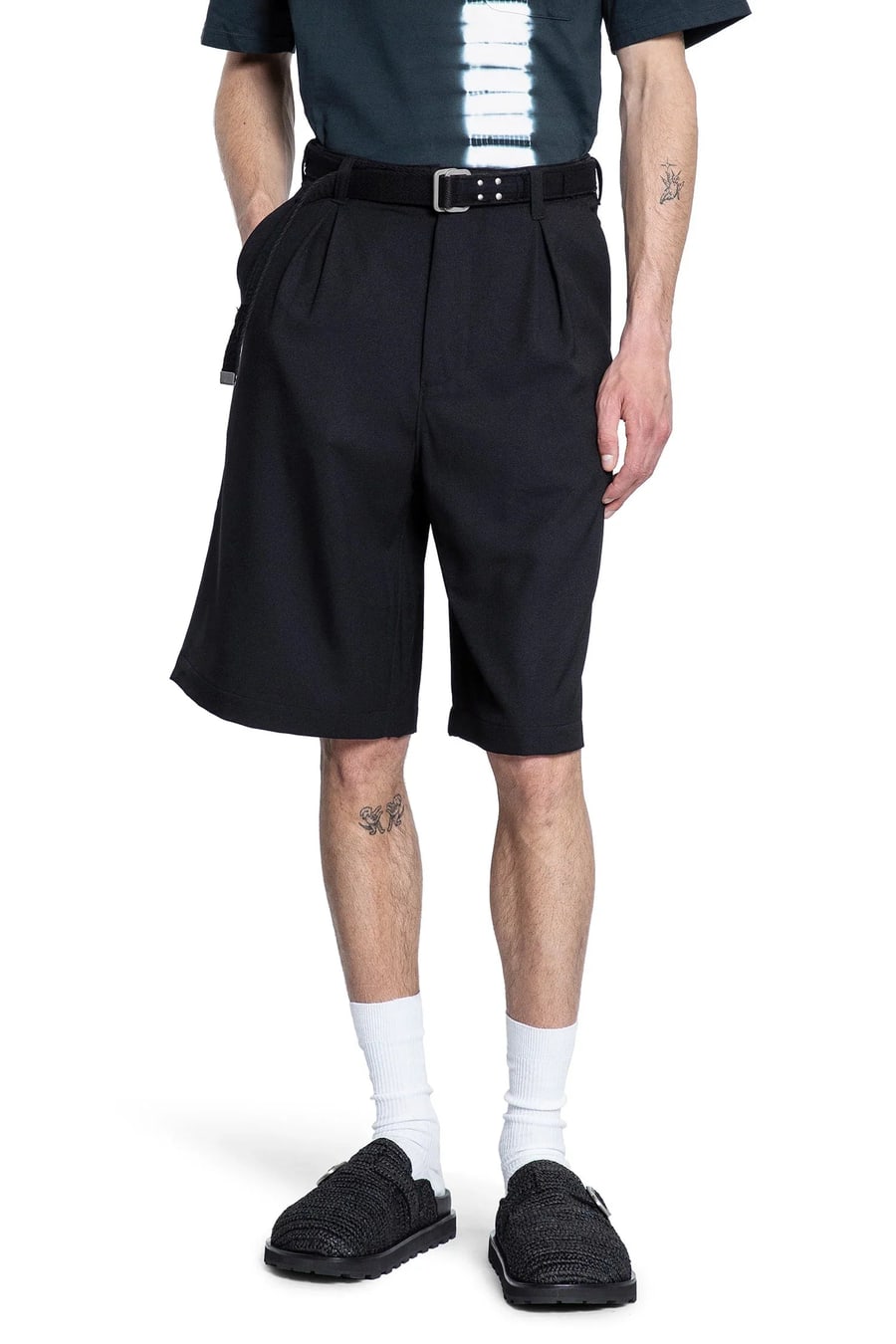 KUON Twill Suiting 3/4 Trousers