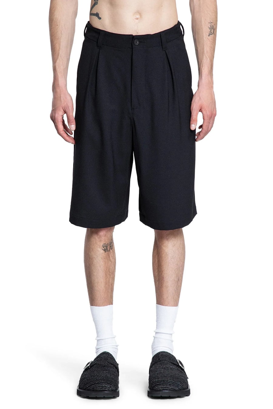 KUON Twill Suiting 3/4 Trousers, view 2