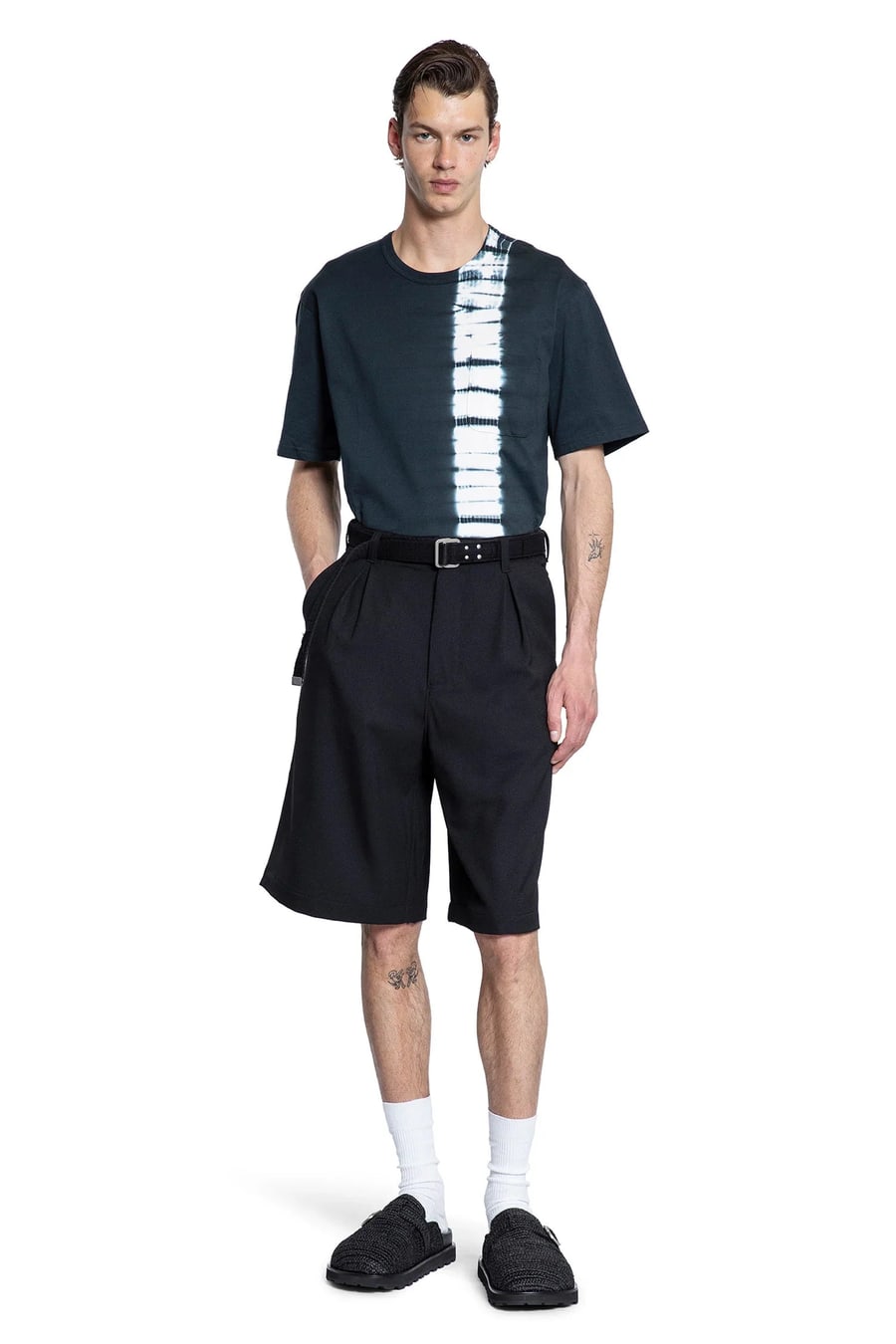 KUON Twill Suiting 3/4 Trousers, view 5