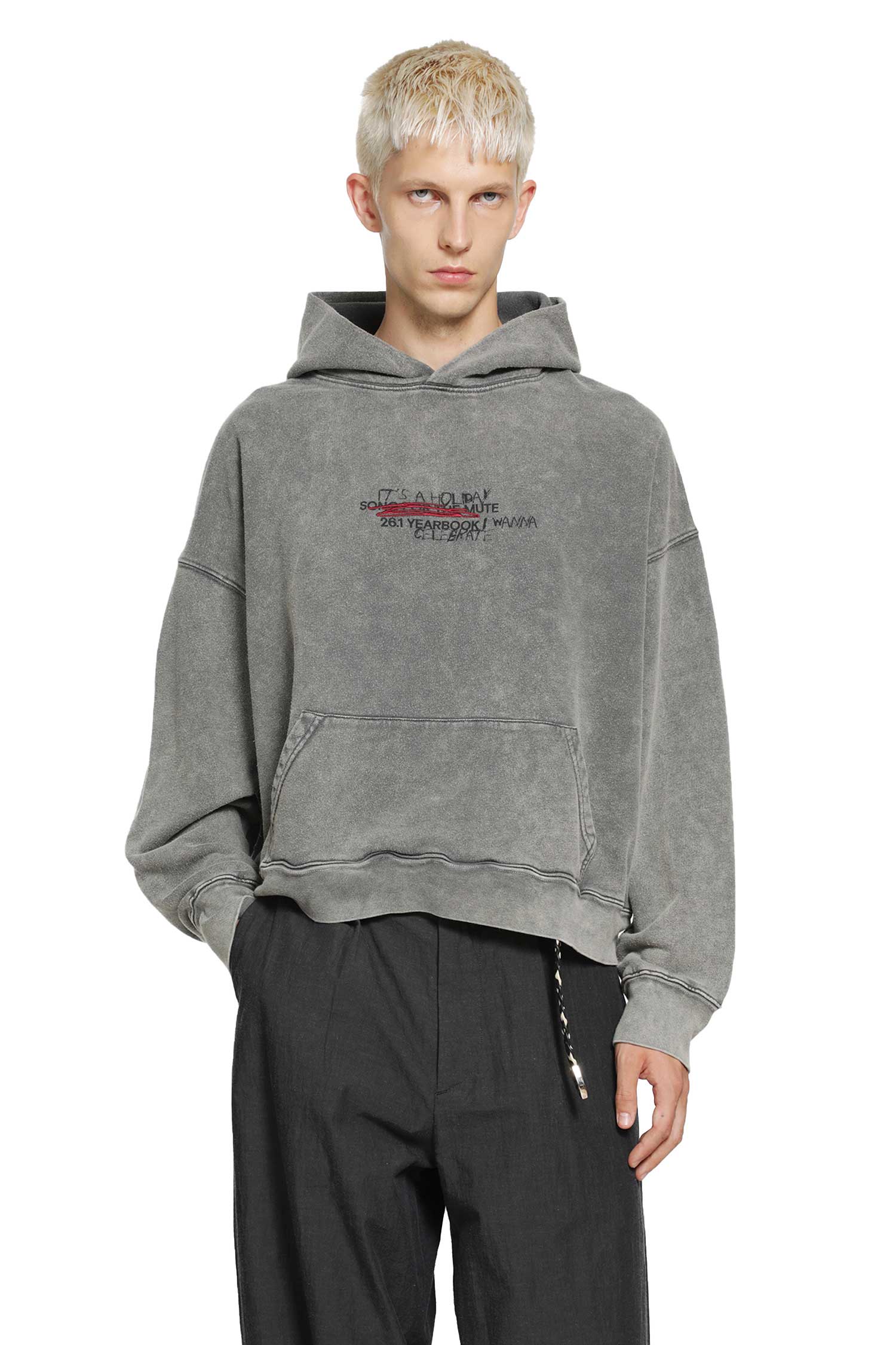 SONG FOR THE MUTE ''It's A Holiday'' Relaxed Hoodie French Terry