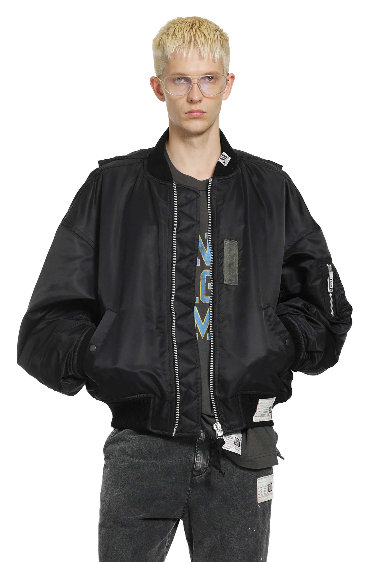 MAISON MIHARA YASUHIRO Vest Combined Bomber Jacket