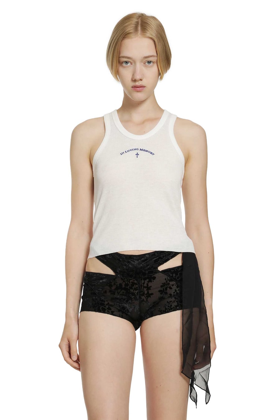 DAISY Soft Washed Rib Tank, view 2