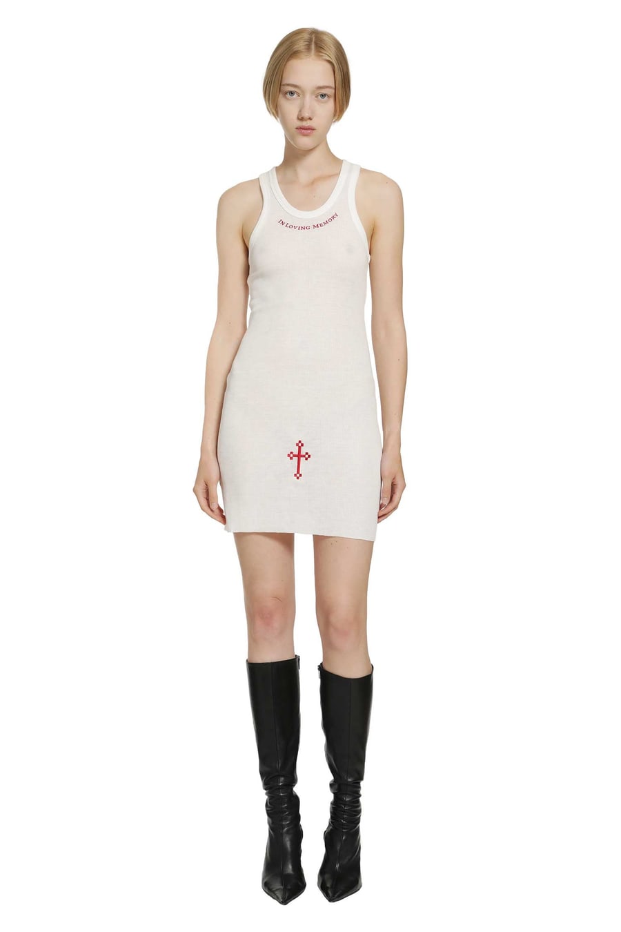 DAISY Soft Washed Rib Tank Dress, view 2
